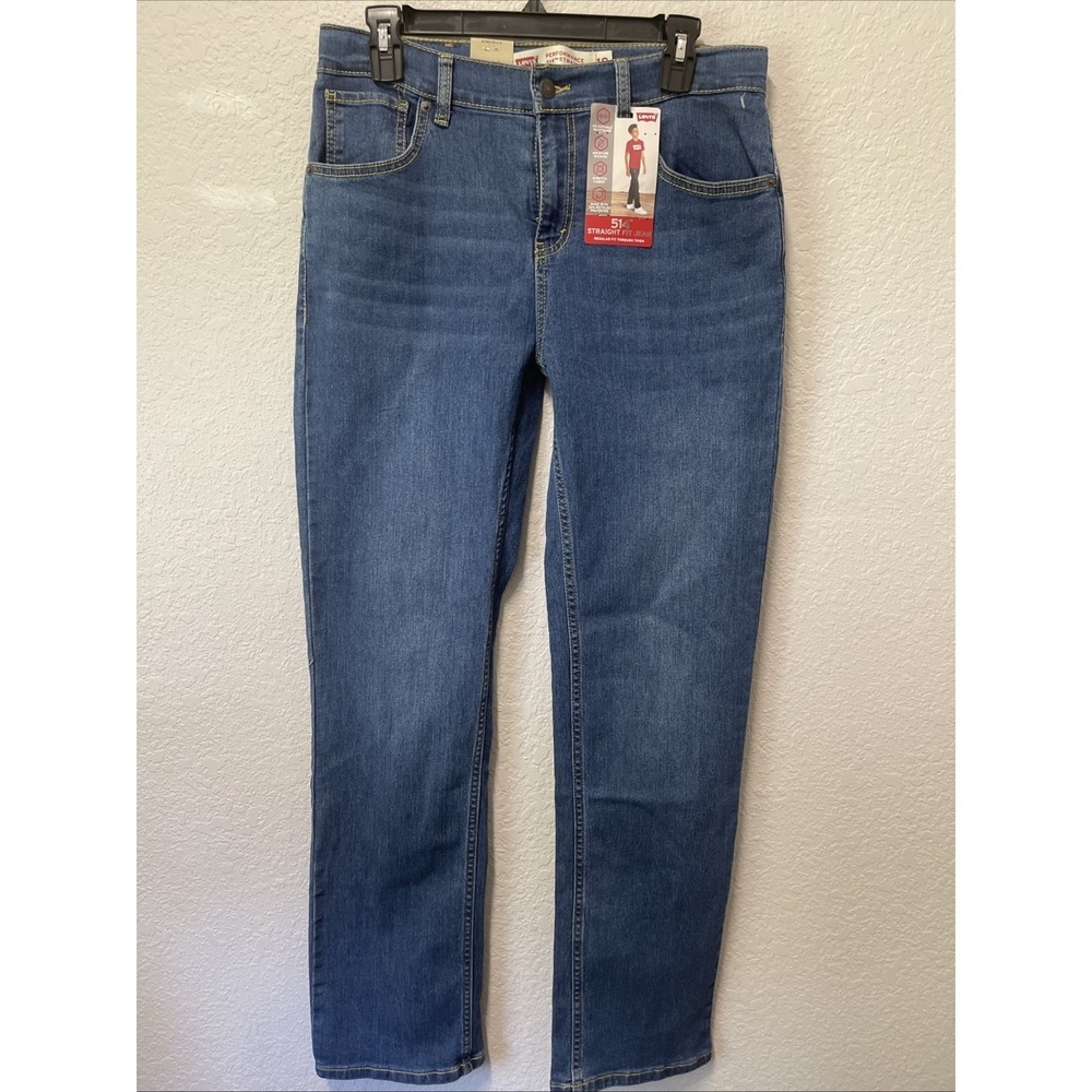 Levi's Boy's 514 Straight Red Tab Denim Jeans Size 18 Regular W29/L31 NWT